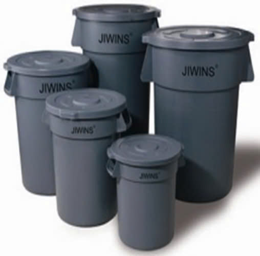 Thùng rác Jiwins 38L kèm nắp đậy JW-CR38E + JW-CRC1P